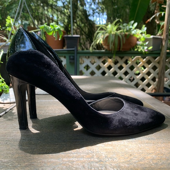 Franco Sarto Shoes - Franco Sarto Leather Mumba 2 Suede/Patent Heel 6.5